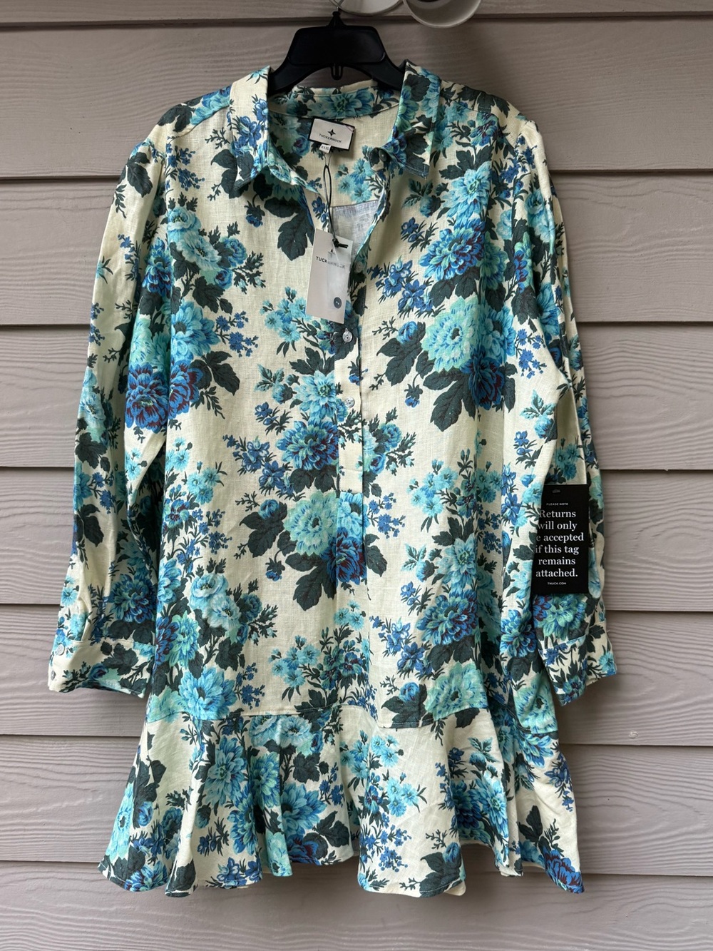 NWT Tuckernuck Zinnia Floral Callahan Linen Dress - Picture 4 of 15